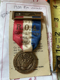 1939 vintage Reserve Officers Association (ROA) convention badge Ribbon Military