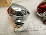 Pair Bullet Lights Harley Turn Signals Marker lights Willys 12v FLH Motorcycle
