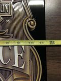 METAL SIGN FOR YOUR MAN CAVE - POLICE BADGE HARLEY DAVIDSON ANDE ROONEY