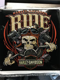HARLEY DAVIDSON ANDE ROONEY RIDE BONE METAL SIGN MAN CAVE/GARAGE GREAT GIFT