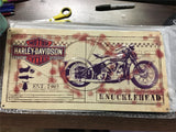 HARLEY DAVIDSON ANDE ROONEY METAL SIGN - KNUCKLEHEAD PRINT - MAN CAVE/GARAGE