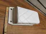 White Diamond Stitch P Pad Passenger Seat Harley chopper Bobber Motorcycle solo