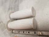 Vtg White Granturismo Grips 7/8 Motorcycle Ducati Triumph Honda Bobber Chopper!