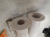 Vtg White Granturismo Grips 7/8 Motorcycle Ducati Triumph Honda Bobber Chopper!