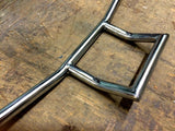 7/8" Box Drag Bars HANDLEBARS 6" Rise Chrome Chopper Bobber Vintage Motorcycle