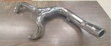 â€‹EXHAUST 2 Into 1 FLT Glide LAKE 6 SPEED 45 DEGREE  2007-2013 CHROME W/BILLET