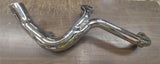 â€‹EXHAUST 2 Into 1 FLT Glide LAKE 6 SPEED 45 DEGREE  2007-2013 CHROME W/BILLET