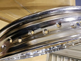 New 2.15x18 Kelsey OEM Replica Rim Harley Knucklehead UL VL 40 spoke Chrome!