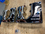 New Chrome Rocker boxes Harley Shovelhead FX FLH Wide glide 1966-1984 Quality!