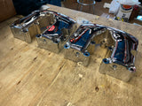 New Chrome Rocker boxes Harley Shovelhead FX FLH Wide glide 1966-1984 Quality!