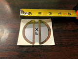 NOS AMF Harley FX 1971 Point Cover Decal Sticker Boatail Superglide Shovelhead