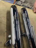 Hardbody Chrome 41MM Torpedo Fork Legs Single or Dual Disc 84-99 Softail Chopper
