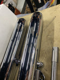 Hardbody Chrome 41MM Torpedo Fork Legs Single or Dual Disc 84-99 Softail Chopper
