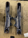 Chrome 41MM Fork Lower Legs Harley Touring Ultra Classic road king 84-99 Sliders