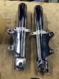 Chrome 41MM Fork Lower Legs Harley Touring Ultra Classic road king 84-99 Sliders