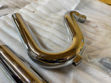 2 1/4 Upsweep Drag Pipes Harley Softail Heritage Fatboy 1986-2006 Chopper Twin C