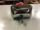 Vtg Old Skool Headlight Rectangle Harley Chopper Bobber Dual 70's Motorcycle Spr