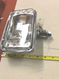 Vtg Old Skool Headlight Rectangle Harley Chopper Bobber Dual 70's Motorcycle Spr