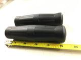 Coke Bottle Grips Harley Bobber Chopper 1" Panhead Sportster FLH FX Softail Blac