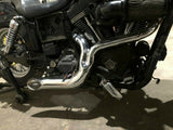 Lake 2 into 1 Turnout Header Exhaust Pipe Harley Softail Dyna Chopper Evo Twin C