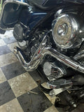 Lake 2 into 1 Turnout Header Exhaust Pipe Harley Softail Dyna Chopper Evo Twin C