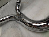 Lake 2 into 1 Turnout Header Exhaust Pipe Harley Softail Dyna Chopper Evo Twin C
