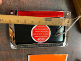 NOS LICENSE PLATE ALARM HARLEY AMF VTG SHOVLEHEAD IRONHEAD PANHEAD ACC OEM GLIDE