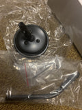 Black Custom 5" Round Mirror Big Twin Sportster FXR Chopper softail Bagger FX