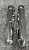 08-11 Harley FXCW Softail Rocker C Chrome Lower Fork Legs Sliders Seals 48665-08