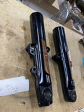 Harley Touring Black Fork Sliders 49mm OEM FLHX FLTR Street Road Glide King OEM