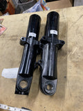 Harley Touring Black Fork Sliders 49mm OEM FLHX FLTR Street Road Glide King OEM
