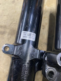 Harley Touring Black Fork Sliders 49mm OEM FLHX FLTR Street Road Glide King OEM