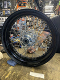 Stock Rear wheel Harley Dyna 4.50x17 Black Spoke 25mm FXD FXDL Wide Glide Super