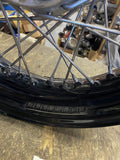 Stock Rear wheel Harley Dyna 4.50x17 Black Spoke 25mm FXD FXDL Wide Glide Super