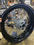 Stock Rear wheel Harley Dyna 4.50x17 Black Spoke 25mm FXD FXDL Wide Glide Super