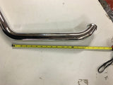 Exhaust Drag Pipes Harley Softail Heritage Fatboy FXST 1 3/4 Chrome O2 1986-06