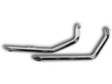 Ultima Chrome 2" Drag Pipe Set HARLEY DYNA FXD FXDL superglide low rider 1991-06