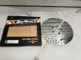 Revtech Polished Front Brake Rotor Harley 2000-2007 11 1/2" Drilled Touring FLH