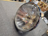 Knucklehead Panhead Harley Springer Headlight UL Flathead WL Hummer Chrome 12V