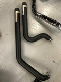Kuryakyn Crusher Exhaust Pipes 2 Into 2 Black Harley Sportster 2004^ Vance hines