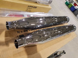 Kuryakyn Crusher Crusader Slip On Mufflers Harley touring 1995-16 FLHX Bagger FL