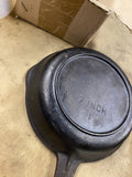 STANSPORT 7 Inch Cast Iron Skillet - Vintage Black Frying Pan Cooking Heat ring