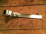 MOTORCYCLE EXHAUST P-CLAMP 6" Chrome 1 3/4 Bracket Harley Honda Drag Pipes Hange