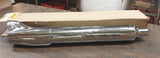 New Chrome Slip-On Muffler Roadhawk Classic Fishtail 27 inch Harley Custom Cruis