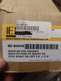 Chrome Slip on Muffler Triumph Norton Commando Cafe Racer Bsa 1 3/8 AJS Matchles