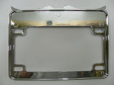 Chrome Finish Live To Ride Eagle License Plate Frame Harley Honda Suzuki Yamaha
