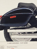 OEM Hard Saddlebags Harley Nostalgia Heritage Softail Fatboy 08^ NOS FLST lock