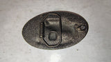 Vintage 1994 BASS Anglers Sportsman Society Member Brass Belt Buckle 3.5"