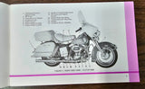 NOS Owners Manual Harley Shovelhead Superglide Low Rider 1976 FX FLH Vintage OEM