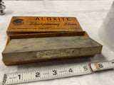 Carborundum Aloxite Razor Knife Sharpening Stone Oilstone Tool 6x2 Box Tools Vtg